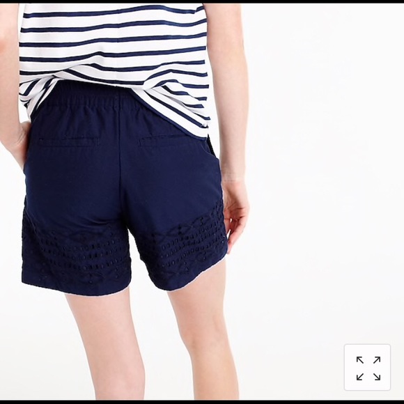 NWOT J. Crew Eyelet Shorts - Picture 3 of 7